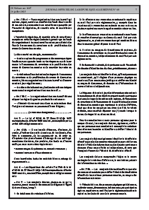 
Issue #48 of the Official Gazette of the People's Democratic Republic of Algeria • Page 1

            