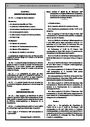 
N°49 du Journal officiel de la République Algérienne Démocratique et Populaire • Page 1

            