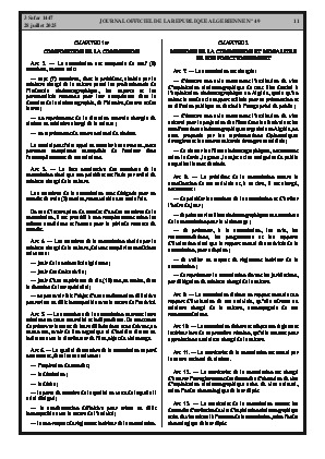
N°49 du Journal officiel de la République Algérienne Démocratique et Populaire • Page 1

            