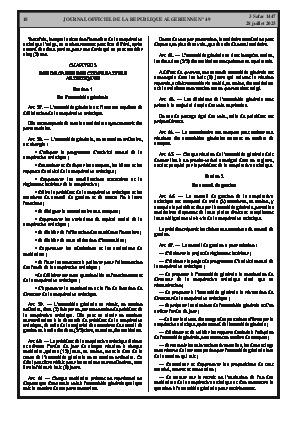 
N°49 du Journal officiel de la République Algérienne Démocratique et Populaire • Page 1

            