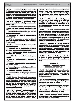 
N°50 du Journal officiel de la République Algérienne Démocratique et Populaire • Page 1

            