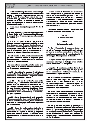 
N°52 du Journal officiel de la République Algérienne Démocratique et Populaire • Page 1

            