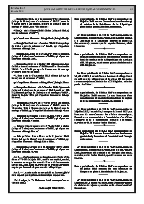 
Issue #53 of the Official Gazette of the People's Democratic Republic of Algeria • Page 1

            