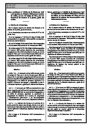 
Issue #56 of the Official Gazette of the People's Democratic Republic of Algeria • Page 1

            