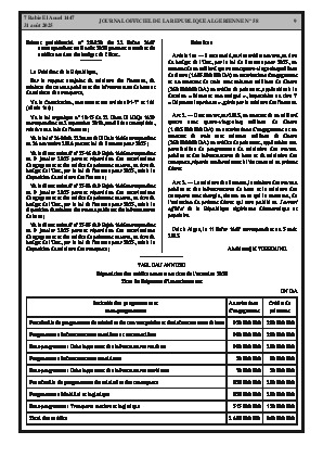
Issue #58 of the Official Gazette of the People's Democratic Republic of Algeria • Page 1

            