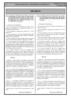 
N°62 du Journal officiel de la République Algérienne Démocratique et Populaire • Page 1

            