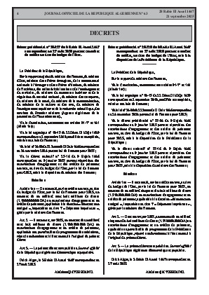 
N°63 du Journal officiel de la République Algérienne Démocratique et Populaire • Page 1

            