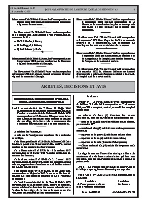 
N°63 du Journal officiel de la République Algérienne Démocratique et Populaire • Page 1

            
