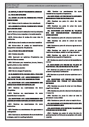 
N°64 du Journal officiel de la République Algérienne Démocratique et Populaire • Page 1

            