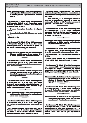 
N°64 du Journal officiel de la République Algérienne Démocratique et Populaire • Page 1

            