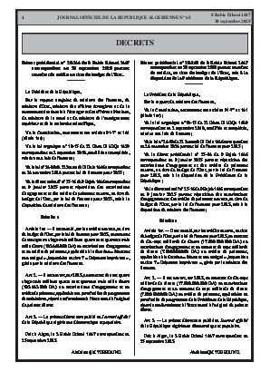 
N°65 du Journal officiel de la République Algérienne Démocratique et Populaire • Page 1

            