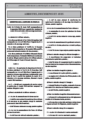 
N°65 du Journal officiel de la République Algérienne Démocratique et Populaire • Page 1

            
