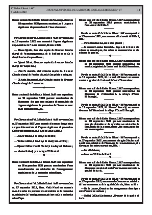 
N°67 du Journal officiel de la République Algérienne Démocratique et Populaire • Page 1

            