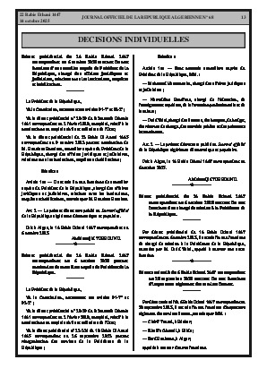 
N°68 du Journal officiel de la République Algérienne Démocratique et Populaire • Page 1

            