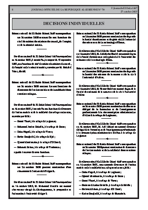 
N°70 du Journal officiel de la République Algérienne Démocratique et Populaire • Page 1

            