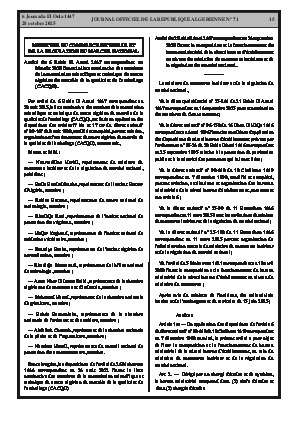 
N°71 du Journal officiel de la République Algérienne Démocratique et Populaire • Page 1

            