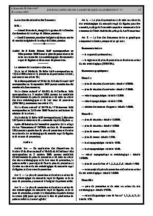 
N°71 du Journal officiel de la République Algérienne Démocratique et Populaire • Page 1

            