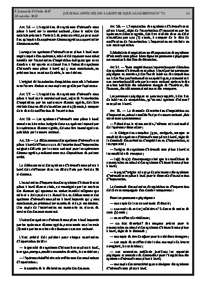 
N°72 du Journal officiel de la République Algérienne Démocratique et Populaire • Page 1

            