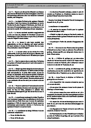 
N°73 du Journal officiel de la République Algérienne Démocratique et Populaire • Page 1

            