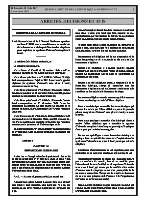 
N°73 du Journal officiel de la République Algérienne Démocratique et Populaire • Page 1

            
