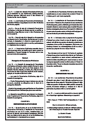 
N°74 du Journal officiel de la République Algérienne Démocratique et Populaire • Page 1

            