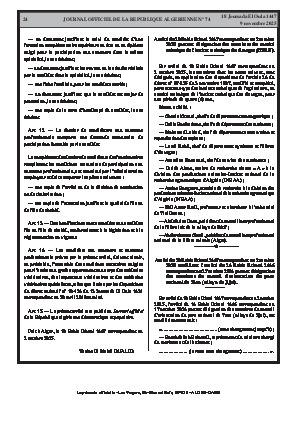 
N°74 du Journal officiel de la République Algérienne Démocratique et Populaire • Page 1

            