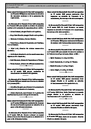 
Issue #75 of the Official Gazette of the People's Democratic Republic of Algeria • Page 1

            