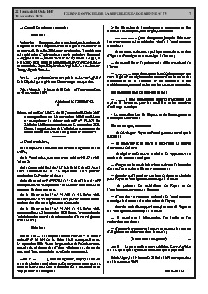 
Issue #75 of the Official Gazette of the People's Democratic Republic of Algeria • Page 1

            