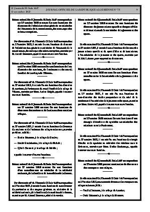 
Issue #75 of the Official Gazette of the People's Democratic Republic of Algeria • Page 1

            