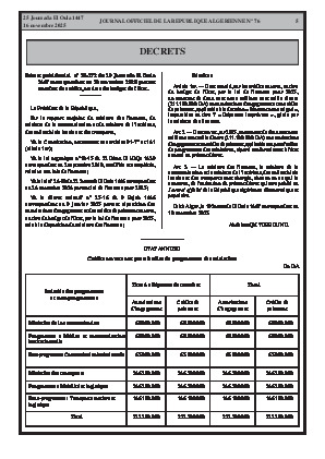 
N°76 du Journal officiel de la République Algérienne Démocratique et Populaire • Page 1

            