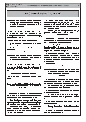 
N°76 du Journal officiel de la République Algérienne Démocratique et Populaire • Page 1

            