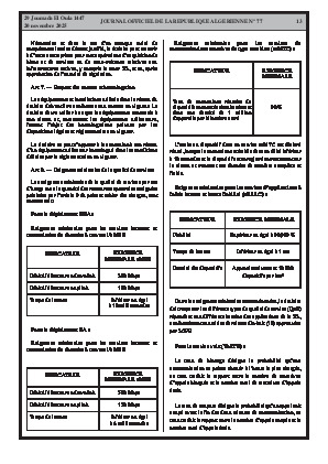 
Issue #77 of the Official Gazette of the People's Democratic Republic of Algeria • Page 1

            