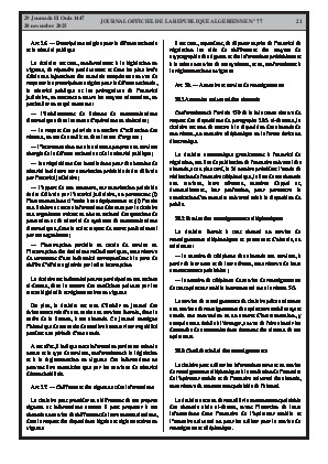 
Issue #77 of the Official Gazette of the People's Democratic Republic of Algeria • Page 1

            