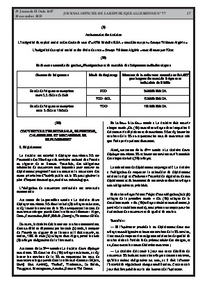 
Issue #77 of the Official Gazette of the People's Democratic Republic of Algeria • Page 1

            