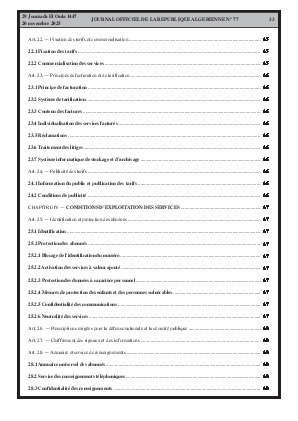 
Issue #77 of the Official Gazette of the People's Democratic Republic of Algeria • Page 1

            