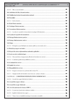 
Issue #77 of the Official Gazette of the People's Democratic Republic of Algeria • Page 1

            