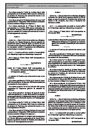 
N°78 du Journal officiel de la République Algérienne Démocratique et Populaire • Page 1

            