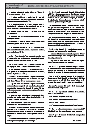 
N°78 du Journal officiel de la République Algérienne Démocratique et Populaire • Page 1

            
