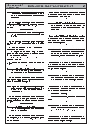 
N°79 du Journal officiel de la République Algérienne Démocratique et Populaire • Page 1

            