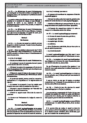 
N°79 du Journal officiel de la République Algérienne Démocratique et Populaire • Page 1

            