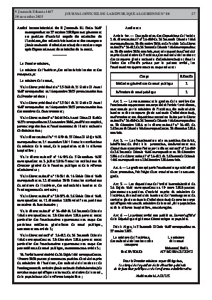 
N°80 du Journal officiel de la République Algérienne Démocratique et Populaire • Page 1

            
