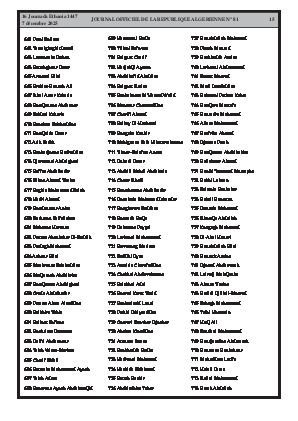 
N°81 du Journal officiel de la République Algérienne Démocratique et Populaire • Page 1

            