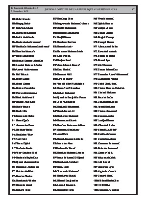 
N°81 du Journal officiel de la République Algérienne Démocratique et Populaire • Page 1

            