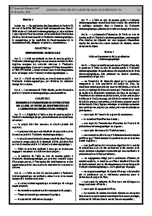 
N°84 du Journal officiel de la République Algérienne Démocratique et Populaire • Page 1

            