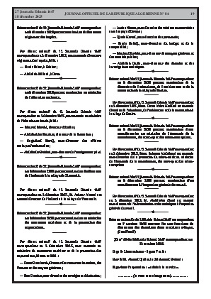 
N°84 du Journal officiel de la République Algérienne Démocratique et Populaire • Page 1

            